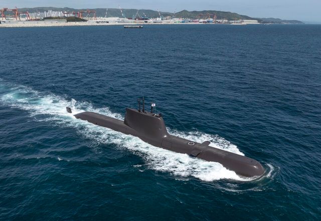 HD현대중공업이 건조해 지난 2016년 대한민국 해군에 인도한 장보고-Ⅱ(214급) 잠수함 ‘윤봉길함’의 시운전 모습./HD현대