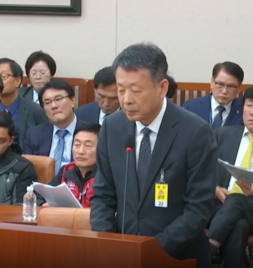 김광일 MBK파트너스 부회장./ 국회방송 캡쳐