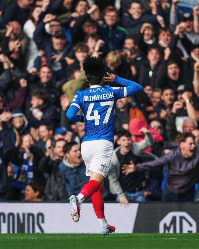 양민혁(19·포츠머스)이 2경기 연속골로 팀에 값진 승리를 안겼다. /포츠머스 인스타그램