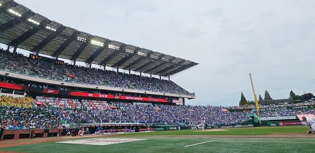 만원 관중으로 가득 찬 SSG랜더스필드. /연합뉴스