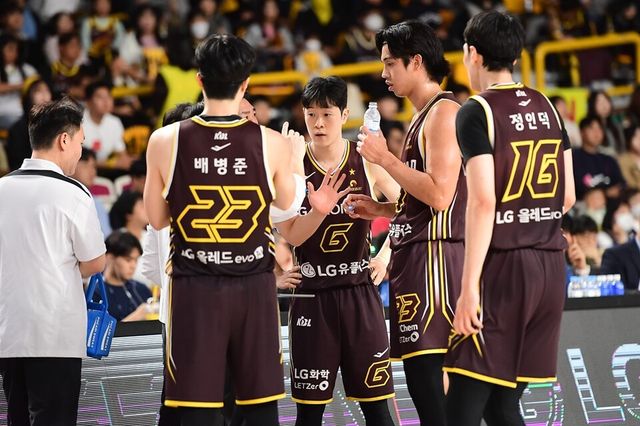 창원 LG 선수단. /KBL 제공