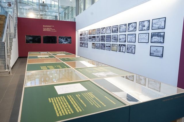 '주월한국군 태권도교관단' 특별전시 내부 전경. /태권도진흥재단 제공