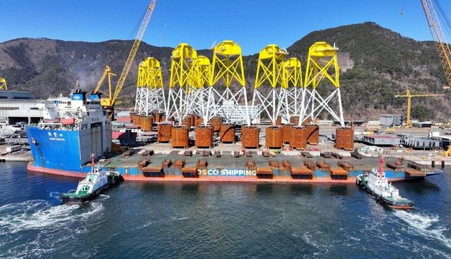 경남 통영에 위치한 HSG성동조선 야드./HSG성동조선