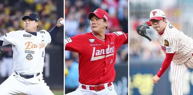 류현진(왼쪽부터), 김광현, 양현종. /한화 이글스, 연합뉴스, KIA 타이거즈 제공