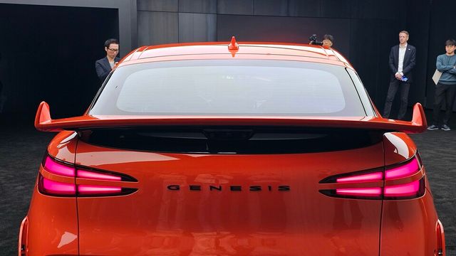 제네시스 'GV60 마그마'의 리어 스포일러./곽호준 기자