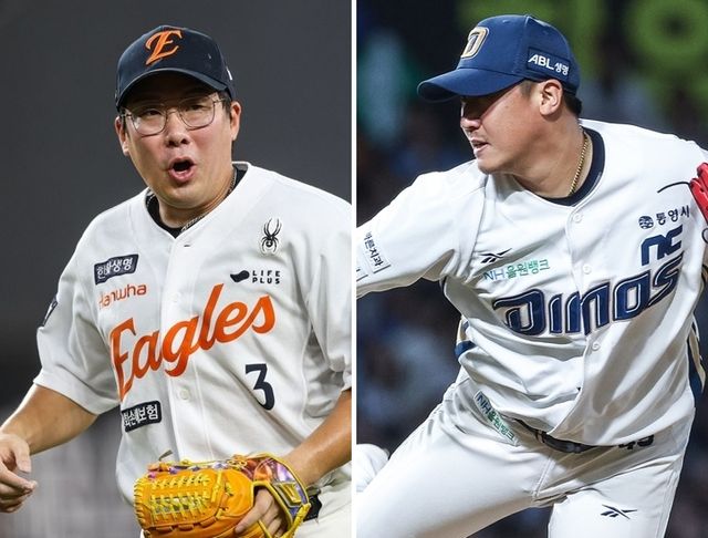 안치홍(왼쪽), 이용찬. /한화 이글스, NC 다이노스 제공