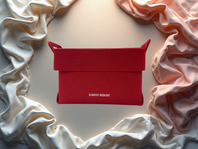 금호리조트 에디션 그린펠트 수납박스./의식주의