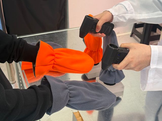 고어텍스 방풍 체험 모습. /고어코리아 제공