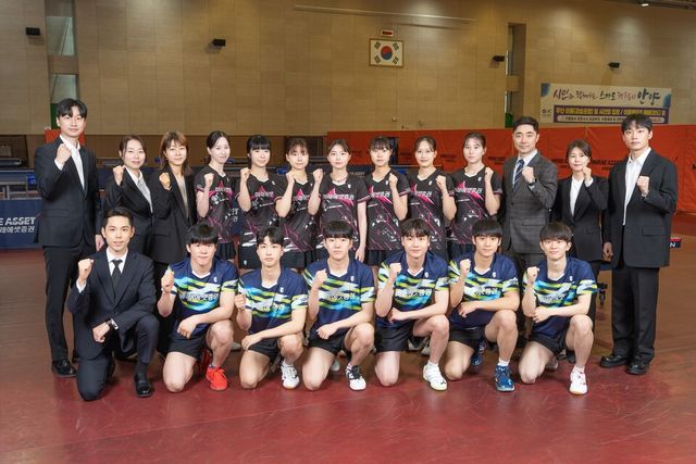 미래에셋증권 토네이도 탁구단은 스포츠문화행사, ESG 활동 등 사회공헌에도 앞장서고 있다. /사진=미래에셋증권