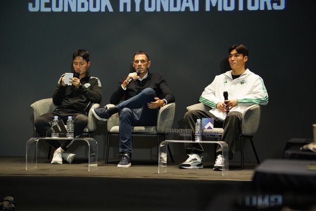  5일 전주월드컵경기장 내 팬 익스피리언스 센터에서 K리그1 우승 미디어데이를 개최한 전북 현대. /전북 현대 제공