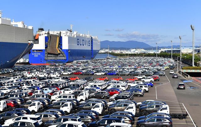 현대차 울산공장 수출 선적 부두./현대차그룹