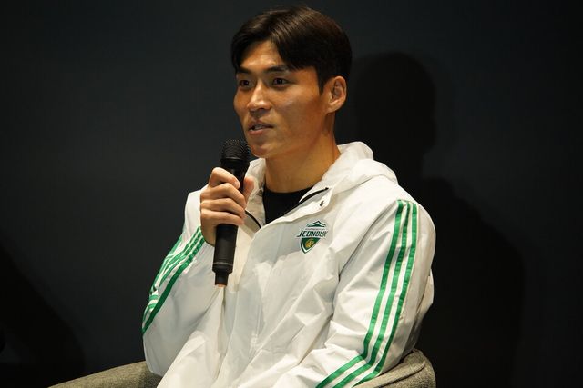  5일 전주월드컵경기장 내 팬 익스피리언스 센터에서 K리그1 우승 미디어데이에 참석한 박진섭. /전북 현대 제공