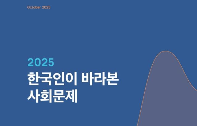 '2025 한국인이 바라본 사회문제' 보고서표지./사회적가치연구원