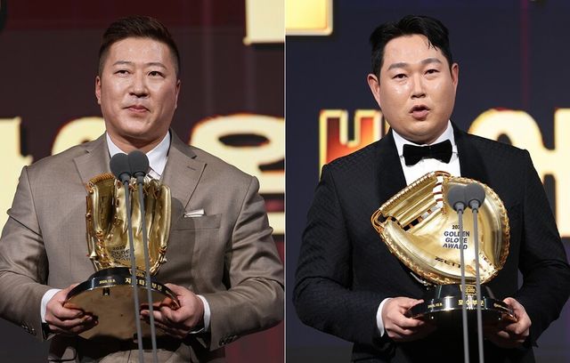 최형우(왼쪽), 양의지. /연합뉴스