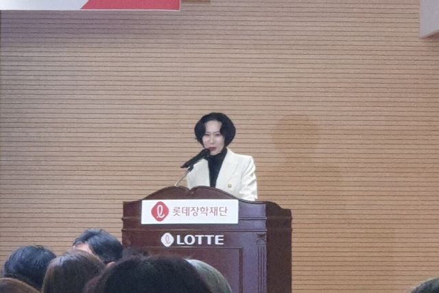 장혜선 롯데장학재단 이사장 / 이현령 기자