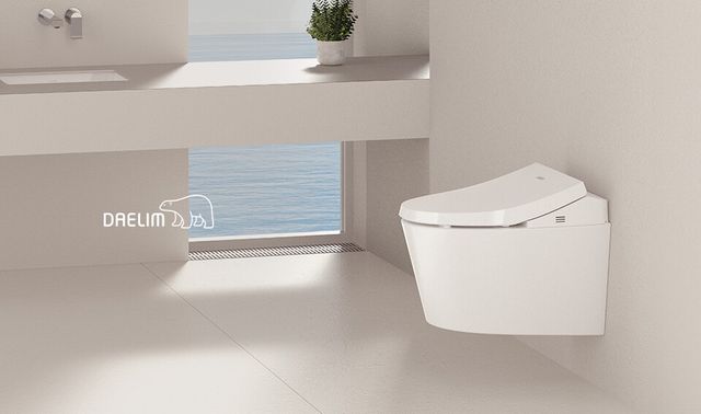 대림바스가 자동물내림 탱크리스 벽걸이형 일체형비데 ‘휠렌 에어(FÜLEN Air)’를 특허 출원했다./대림바스