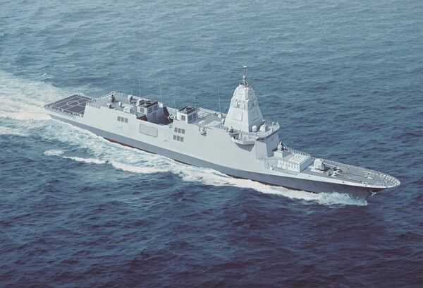 한국형 차기 구축함(KDDX) 조감도./HD현대중공업