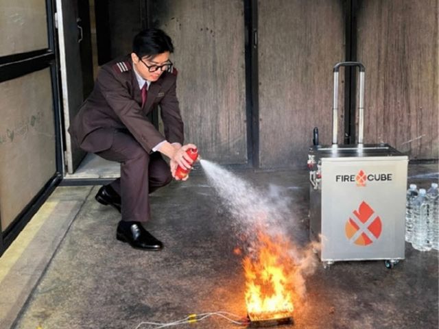 에스알(SR)이 리튬배터리 화재 대응 역량 강화를 위해 현장 실증에 나섰다./에스알