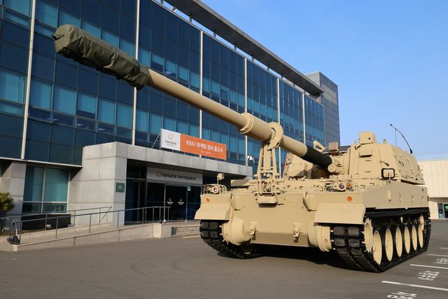 한화에어로스페이스가 지난 2일 창원3사업장에서 연구개발(R&D) 및 마케팅용 K9A1 자주포 출하식을 진행했다./한화에어로스페이스