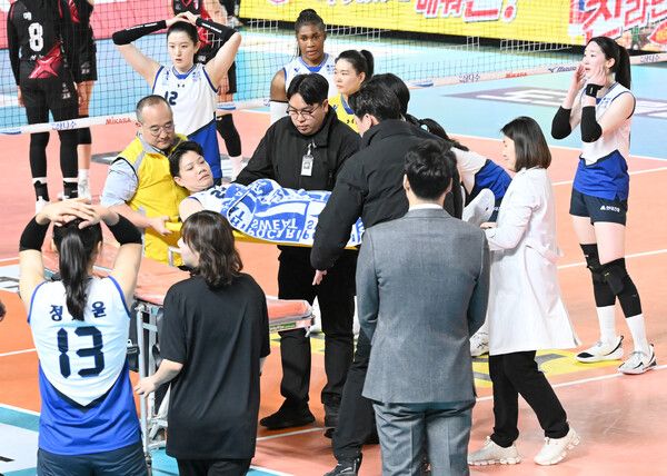 프로배구 V리그 여자부 현대건설 위파위(가운데). /KOVO 제공