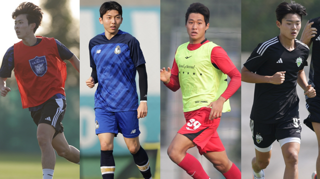 윤재석, 서재민, 강주혁, 진태호(왼쪽부터). /한국프로축구연맹 제공