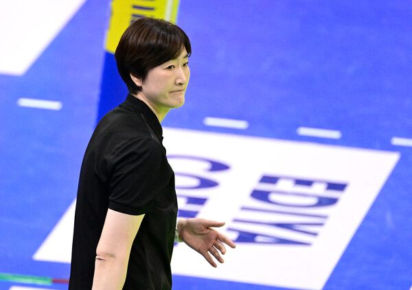 장소연 페퍼저축은행 감독. /한국배구연맹 제공