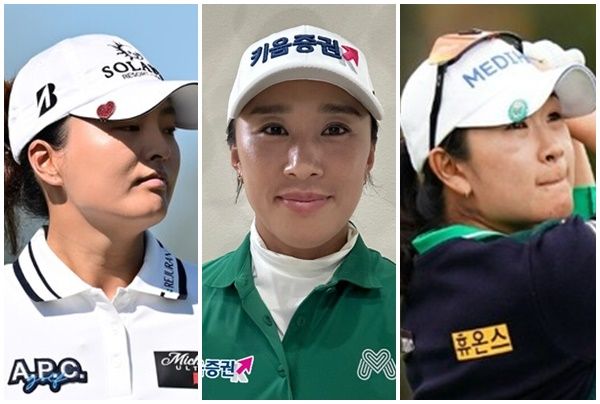 고진영과 양희영, 김아림(왼쪽부터 순서대로). /LPGA 페이스북, 올댓스포츠 제공