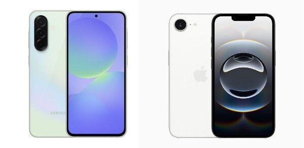 삼성전자 갤럭시A, 아이폰16e 이미지./각 사&nbsp;&nbsp;