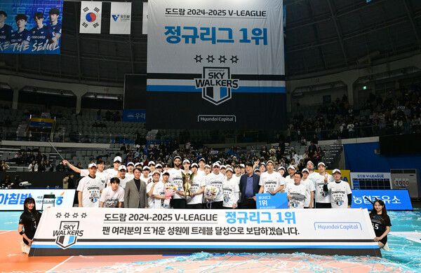 프로배구 V리그 남자부 천한 현대캐피탈 스카이워커스. /한국배구연맹 제공