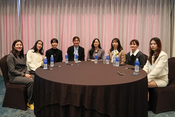 하나은행 2024-2025 여자프로농구 정규리그 시상식 아시아쿼터 선수들의 모습. /WKBL 제공