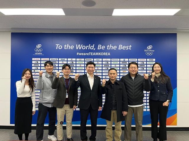 제42대 대한체육회 회장에 당선된 유승민 당선인이 대한체육회 노동조합과 첫 면담을 진행했다. /연합뉴스