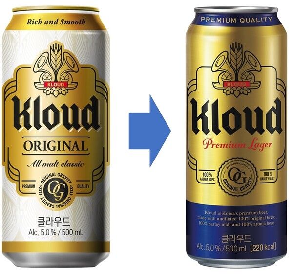리뉴얼된 클라우드 제품./롯데칠성음료 제공.