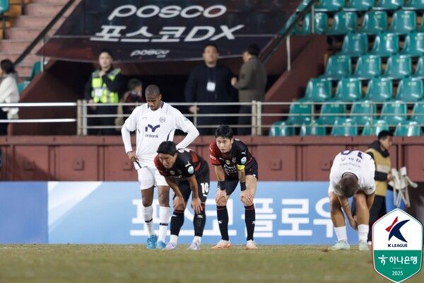 프로축구 K리그1 포항 스틸러스와 대구FC 선수들. /한국프로축구연맹 제공