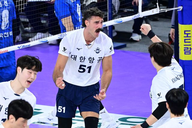 프로배구 V리그 남자부 대한항공의 새로운 외국인 카일 러셀. /KOVO 제공