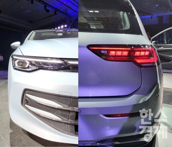 골프 8세대 부분변경에 새롭게 적용된 전후면 램프/ 최창민 기자