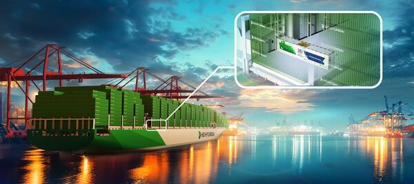 3D프린팅 디지털 워크샵이 적용된 컨테이너선 조감도/HD현대