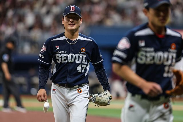 프로야구 두산 베어스 투수 곽빈이 8일 NC 다이노스전을 앞두고 1군 엔트리에서 말소됐다. /두산 제공
