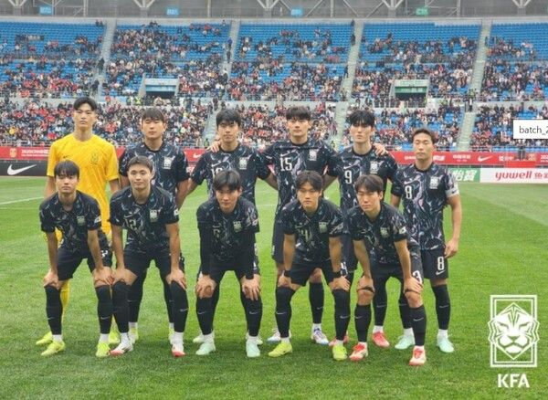 한국 22세 이하(U-22) 축구 대표팀 선수들의 모습. /대한축구협회 제공