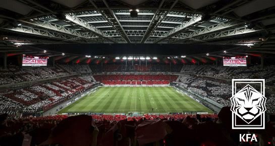 &nbsp;2022년 6월 대한민국-이집트전 당시 전관중 카드섹션. /대한축구협회 제공&nbsp;