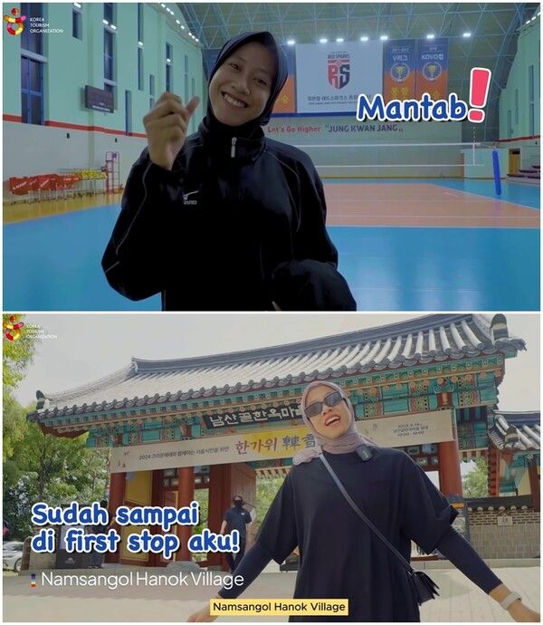 메가가 출연하는 유튜브 영상과 인스타그램 게시물을 활용한 스포츠관광 활성화 캠페인에 대한 인도네시아 팬들의 반응은 뜨겁다. /한국관광공사 제공