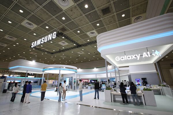 &nbsp;서울 코엑스에서 개막한 '2025 월드IT쇼' 삼성전자관 전경./삼성전자&nbsp;