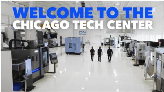 DN솔루션즈 시카고 테크니컬 센터 내부 전경./DN솔루션즈