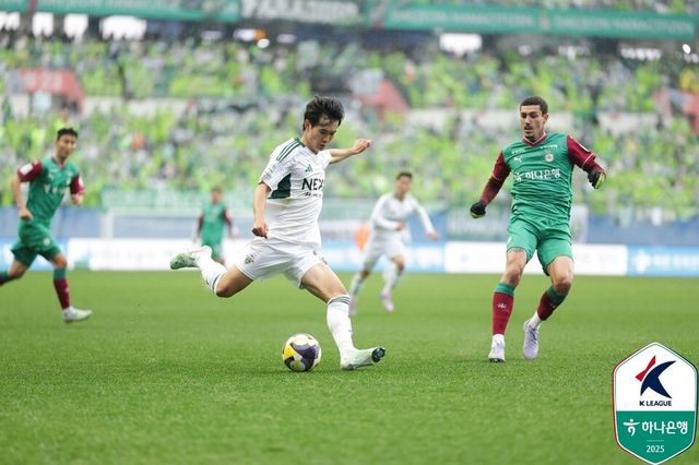 하나은행 K리그1 2025 7라운드 대전하나시티즌 원정서 1-0 승리를 거둔 전북 현대. /한국프로축구연맹 제공