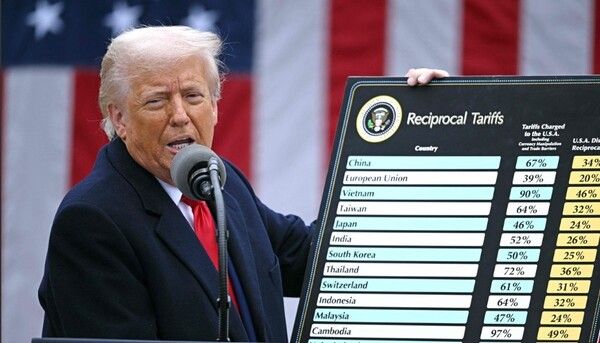 도널드 트럼프 미국 대통령이 세계 각국에 대대적으로 상호관세를 부과한 가운데 금융권 안팎에서는 미국의 보호무역주의가 본격화 될 것으로 전망하고 있다. /연합뉴스