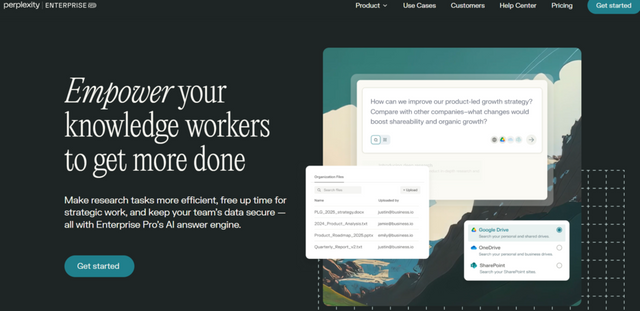 이미지=퍼플렉시티 홈페이지 캡처