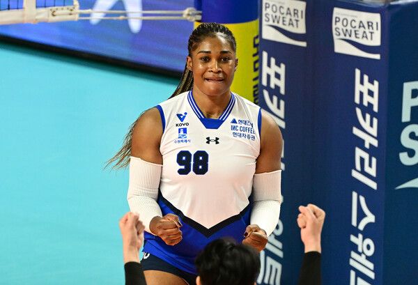 프로배구 V리그 여자부 현대건설에서 활약한 모마. /KOVO 제공