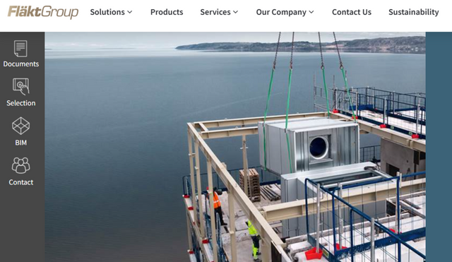 플랙트그룹 홈페이지 캡처