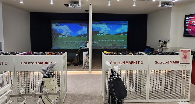 골프존마켓 구미점 클럽피팅실 전경. /골프존커머스 제공