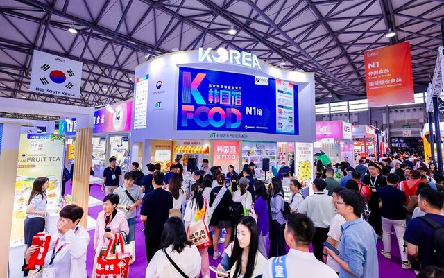 상하이 식품박람회 한국관 전경.