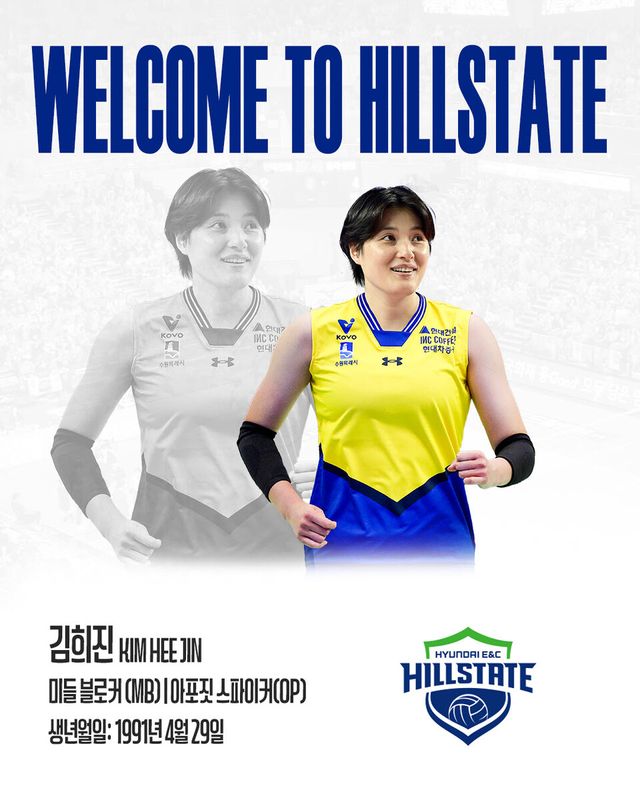 현대건설로 이적한 김희진. /현대건설 제공